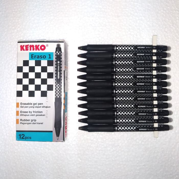 

PULPEN / GEL PEN KENKO CATUR ERASO 1 HITAM