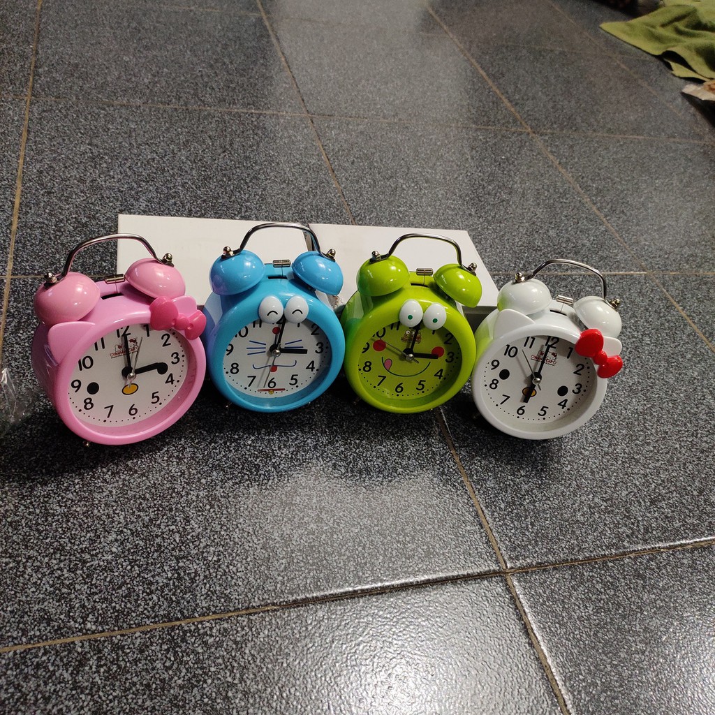 JAM WEKER JAM BEKER ALARM UNIK KARAKTER HELLO KITTY PINK.