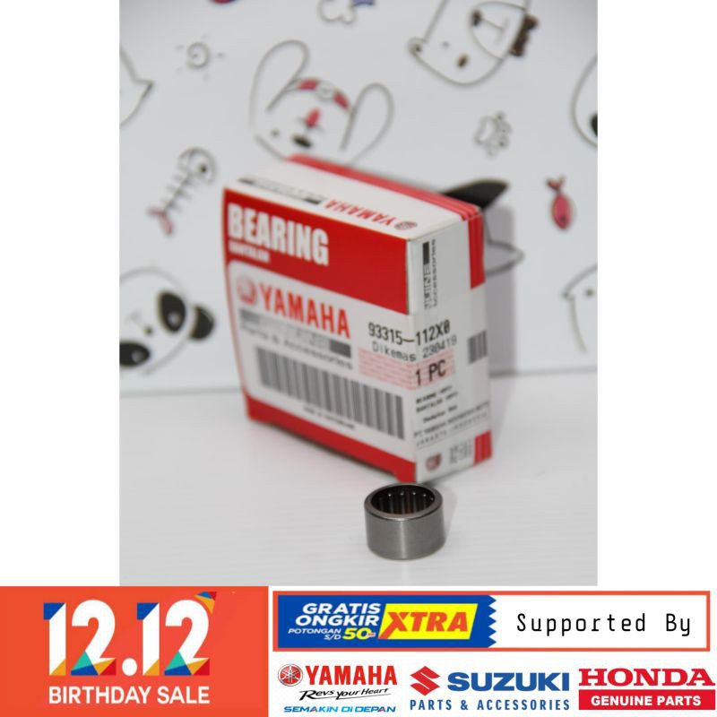 DIJAMIN ASLI BEARING STUT STUD KOPLING YAMAHA F1ZR R15 MT15 93315-112X0 ORIGINAL BERKUALITAS