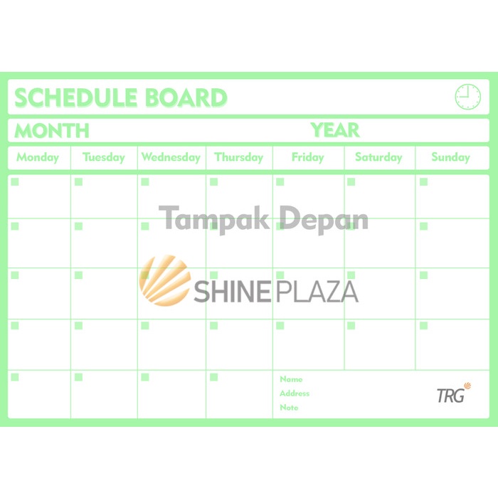 

TULIS-ALAT- SCHEDULE BOARD - PAPAN JADWAL - RED -ALAT-TULIS.