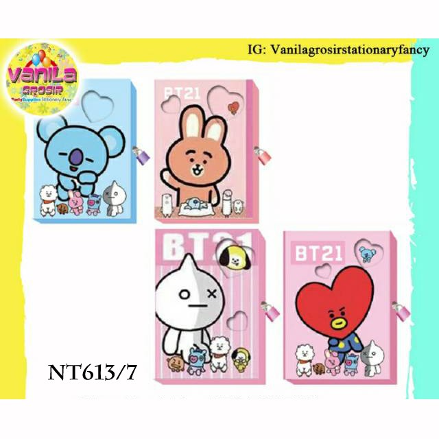 Buku diary gembok BT21, Diary gembok BT21