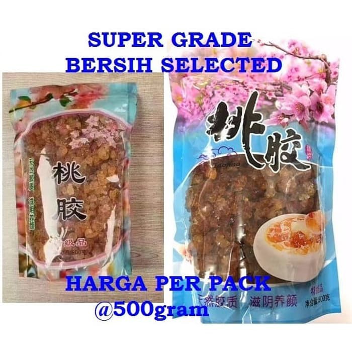 

Tao Jiao Peach gum collagen SUPER GRADE BERSIH SELECTED diet dessert soup jelly taojiao premium