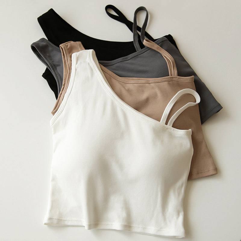 Lovefashion - Atasan Bra Crop Top Dengan Busa Pakaian Wanita Dalaman Cewek Korea Tank Top Dengan Cup Bra56