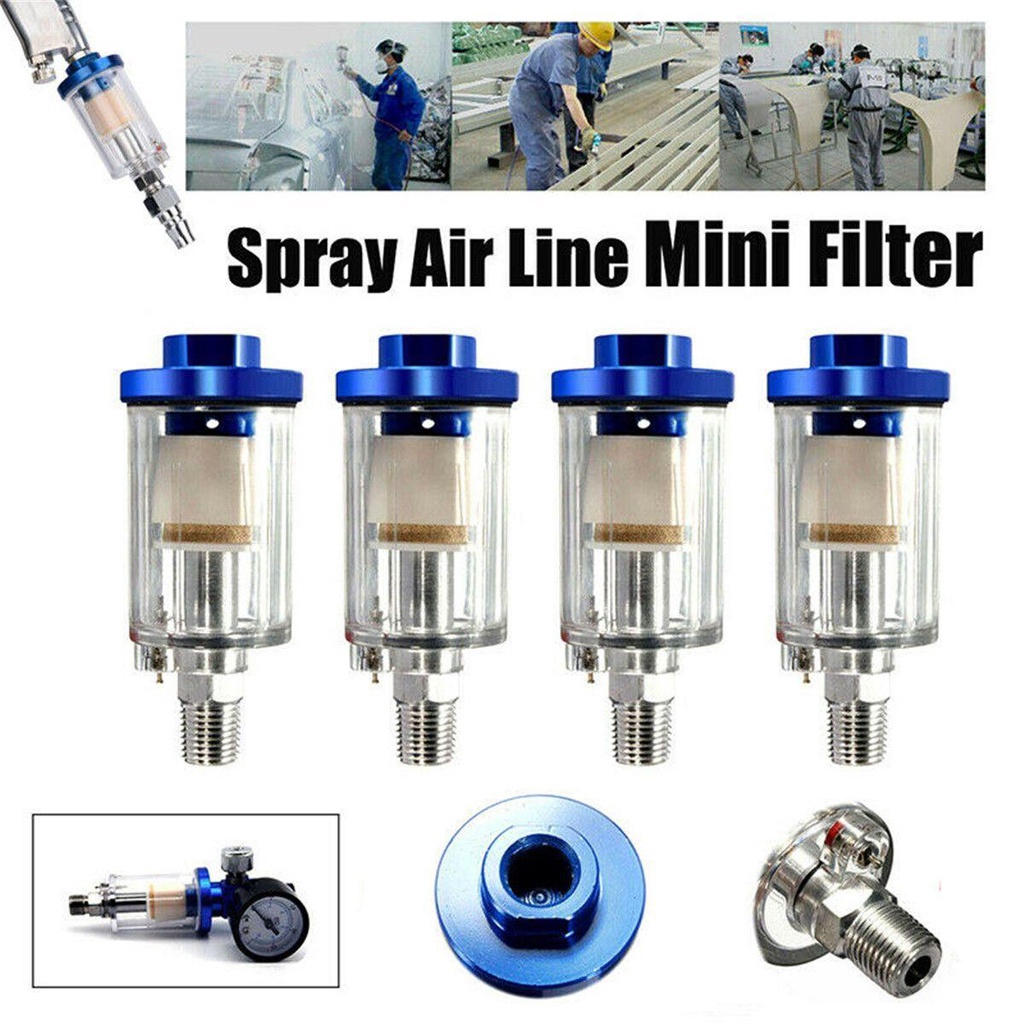 Solighter Air Trap Filter Regulator Pengukur Udara Mini 1 / 4 &quot;