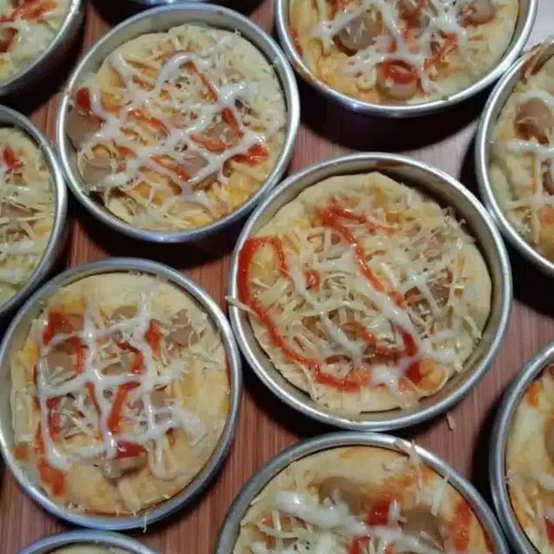 Loyang pizza ukuran 10,12,14 cm perlusin