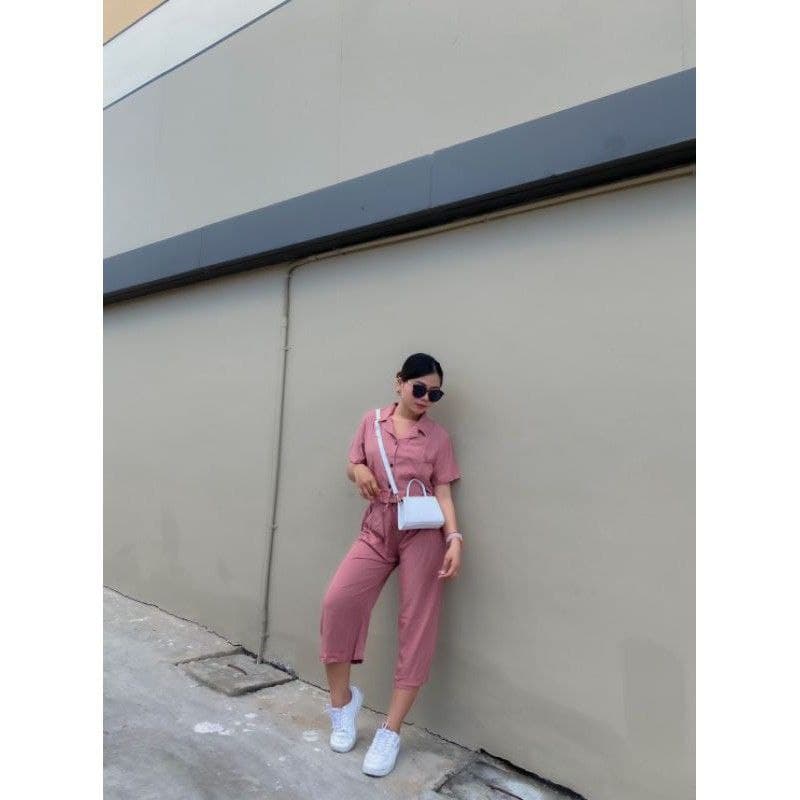 Oneset Crop Sinta / Set Rayon Crop / New One Set-4
