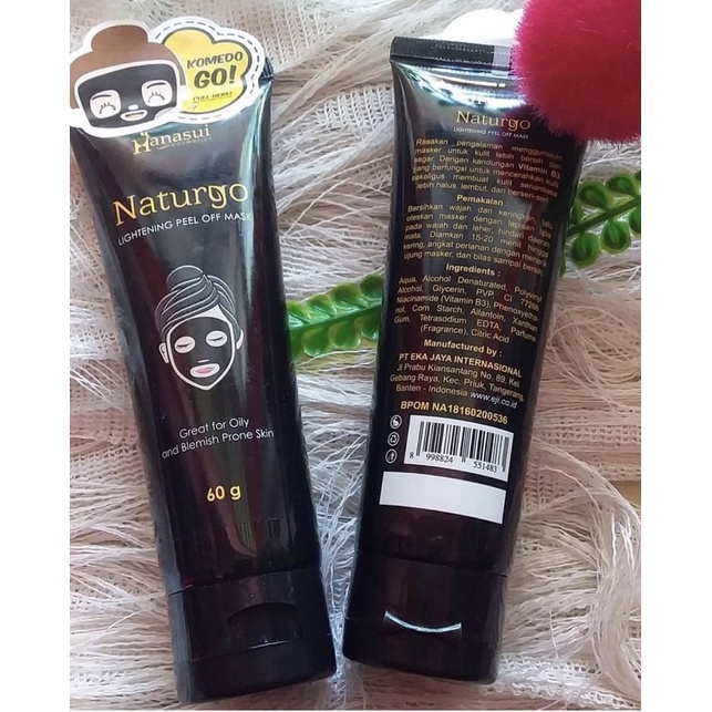 MASKER NATURGO HANASUI TUBE ORIGINAL | MASKER LUMPUR NATURGO TUBE/MASKER HANASUI TUBE 60GRAM