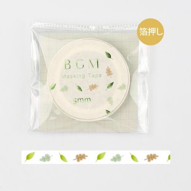 

BGM Fallen Leaves Slim Washi Tape