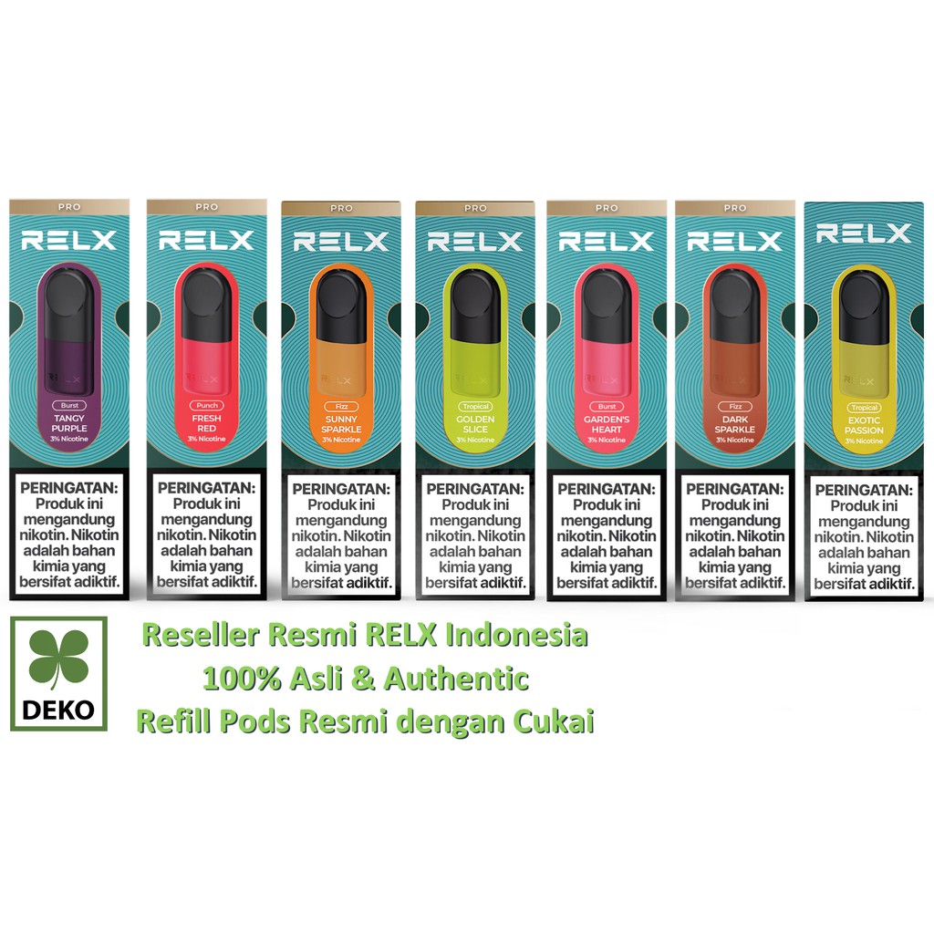 Jual RELX Pod Refill Liquid RELX Vape 100 Asli Reseller Resmi RELX