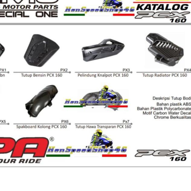 ♧ PAKET NEMO COVER TUTUP PCX 160 NEW CARBON COVER KNALPOT COVER HAWA PCX 160 RADIATOR TANGKI PAKET ✥