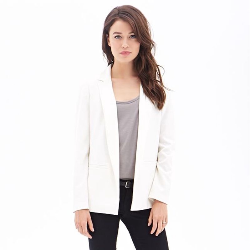 F21 WHITE BLAZER