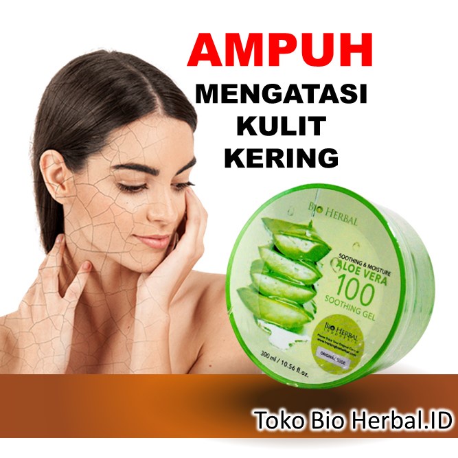 Lidah Buaya Aloe Vera Gel Original Pelembab Wajah Bibir Dan Kulit Kering B7P