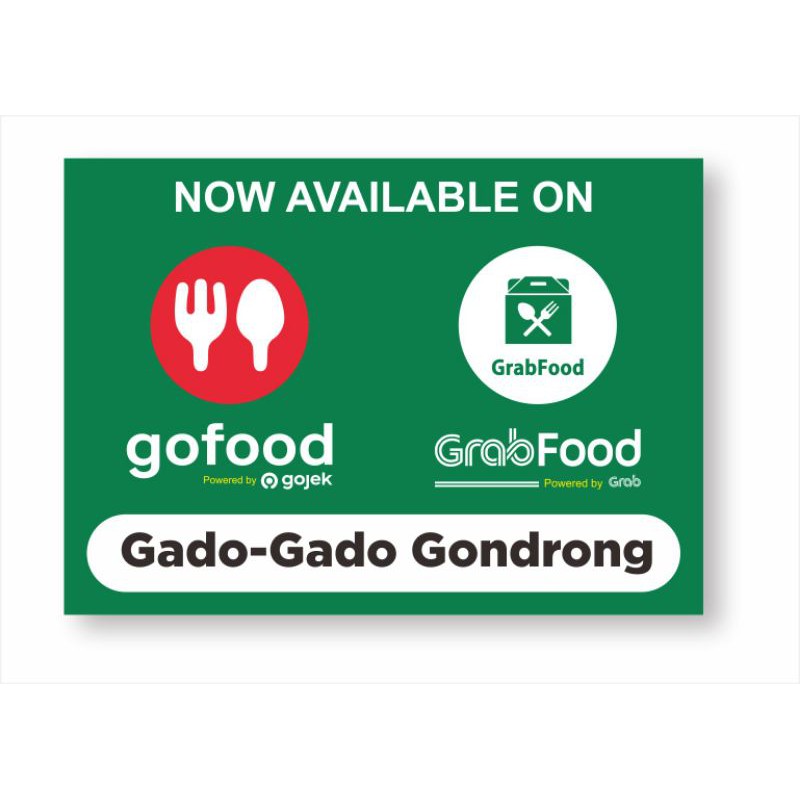 

CUSTOM Stiker Nama Warung, Tempat Usaha Makanan Minuman Gfood+Grfood