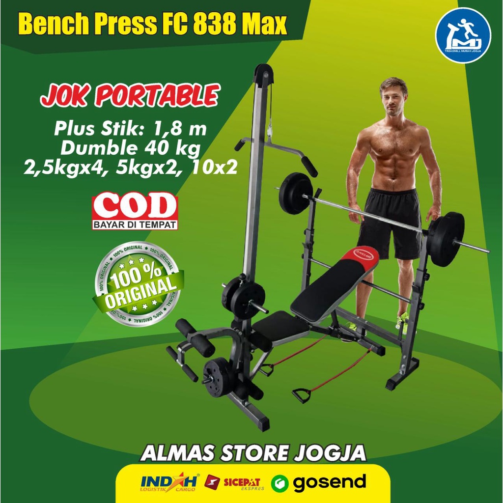 Bench Press Alat Olahraga Fitness Gym Fitness Sit Up Lat Pull Down Chest Press Gym Multifungsi Pembe
