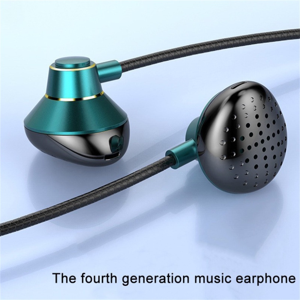 Earphone In Ear 9d Surround Noise Canceling Dengan Kabel 3.5mm Bahan Metal Untuk Game / Musik