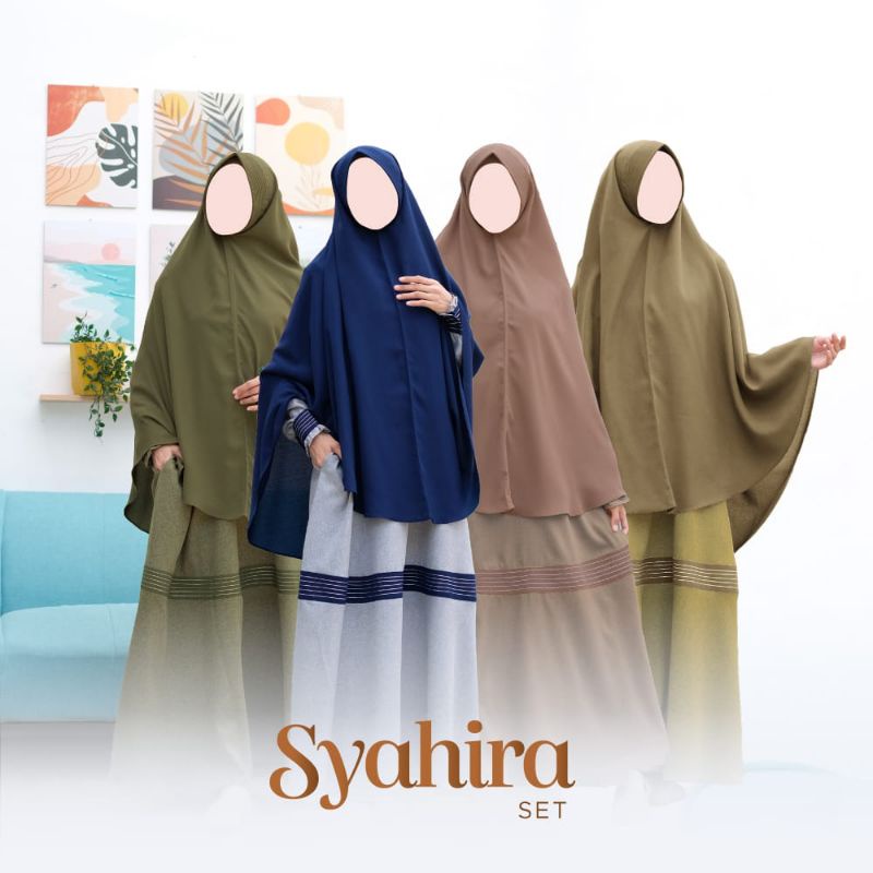 Gamis set katun madina syahira