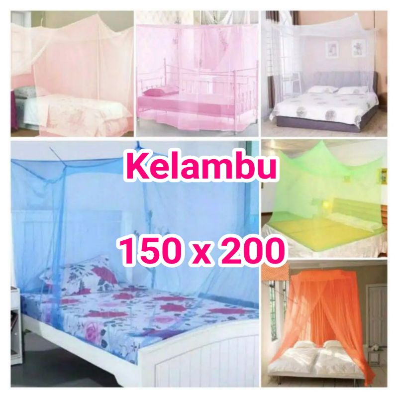 kelambu kotak 150x200 / kelambu jumbo / kelambu anti nyamuk