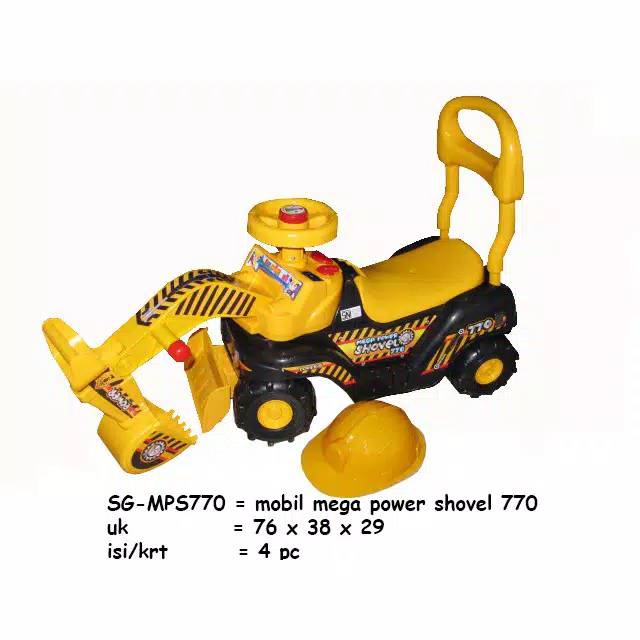 Mainan mobil  duduk truk keruk