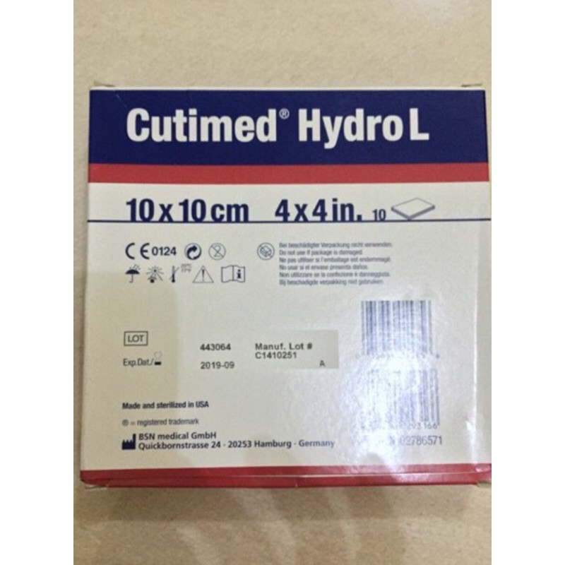 Cutimed Hydro L 10x10cm