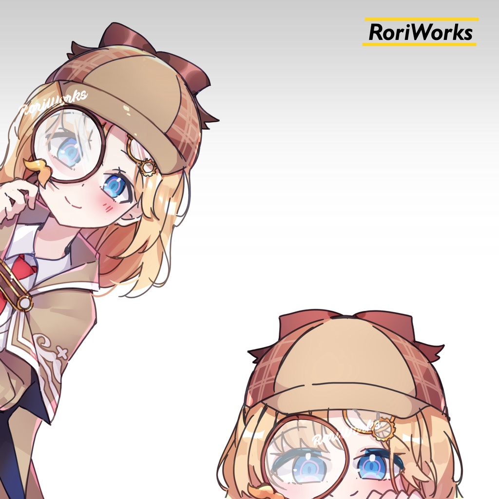 Stiker Anime Intip - Watson Amelia | hololive