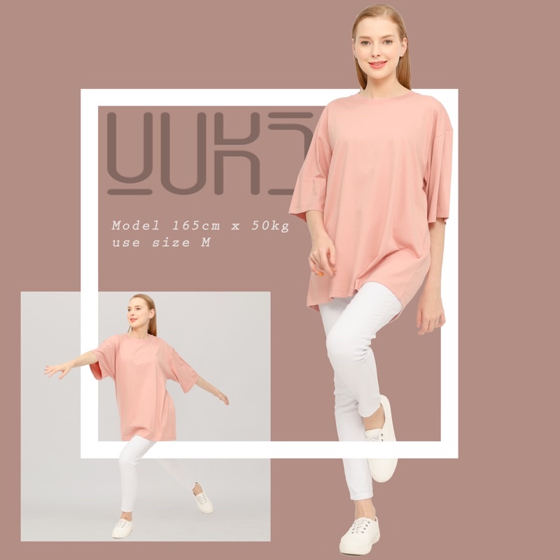 KAOS POLOS OVERSIZE PRIA &amp; WANITA COTTON COMBED 24s TSHIRT OVERSIZED