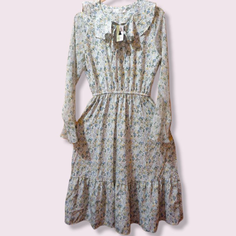 [NEW] LONG DRESS FLORAL KOREAN STYLE