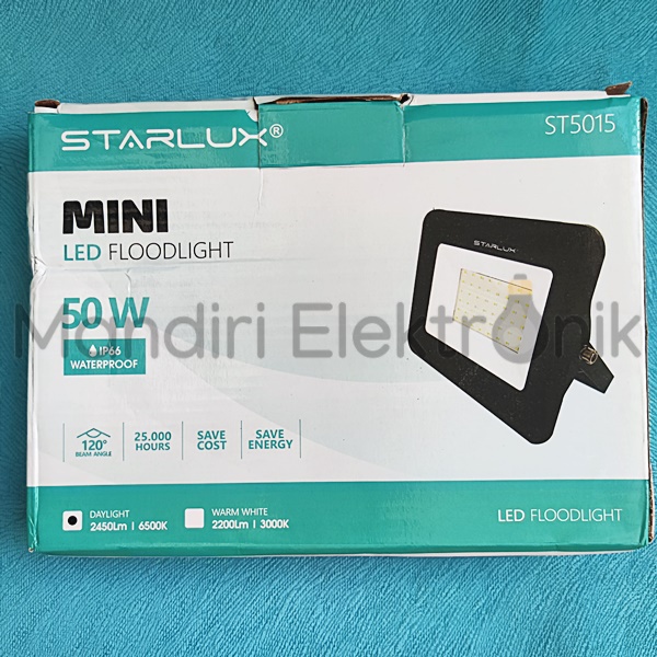 Lampu LED Sorot Tembak Taman Floodlight Outdoor 50W Starlux - Lampu Tembak 50 Watt Starlux ST5015