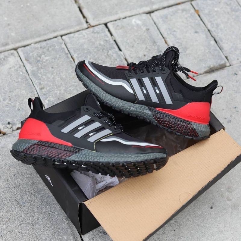 adidas ultra boost grey and red