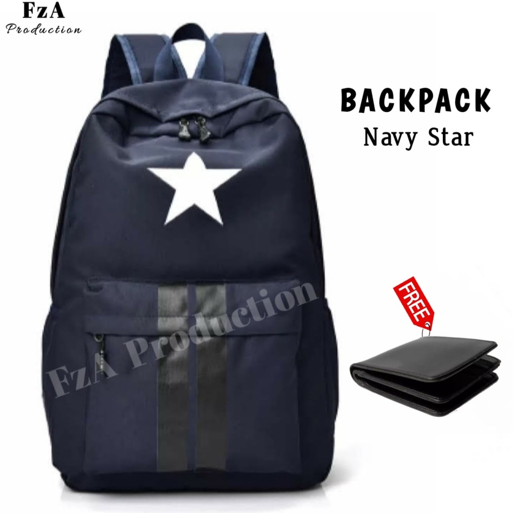 Big Promo..Tas Ransel Distro sekolah kuliah Kerja Pria 4286CV Tas Premium -  FzA FREE DOMPET