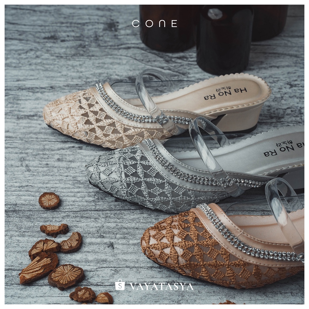 Vayatasya Ha No Ra Cone / sandal slip-on anak perempuan / hak tahu