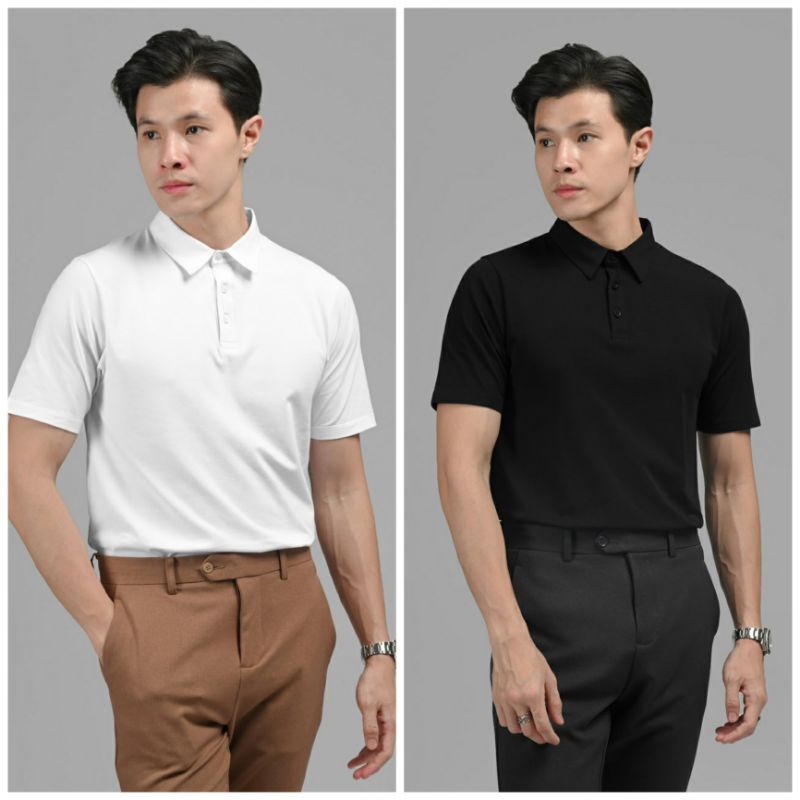 COOLBREEZE POLO SHIRT BY MALE.ID - BLACK ❌TITIPAN❌