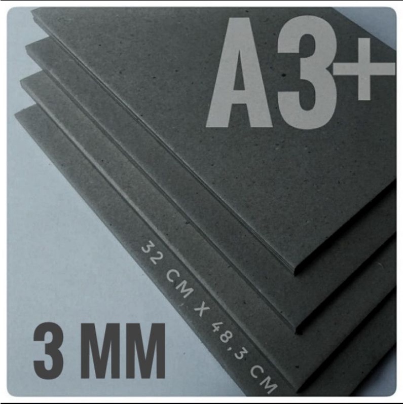 

KARTON BOARD 3 MM / NO.20 UKURAN A3+ / 32 CM x 48,3 CM ( ISI 5 LEMBAR )