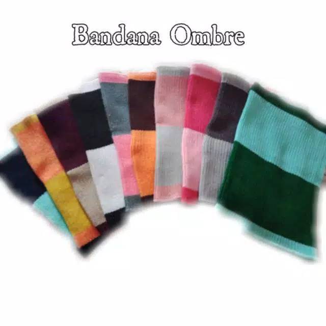 Bandana ombre /ciput rajut ombre