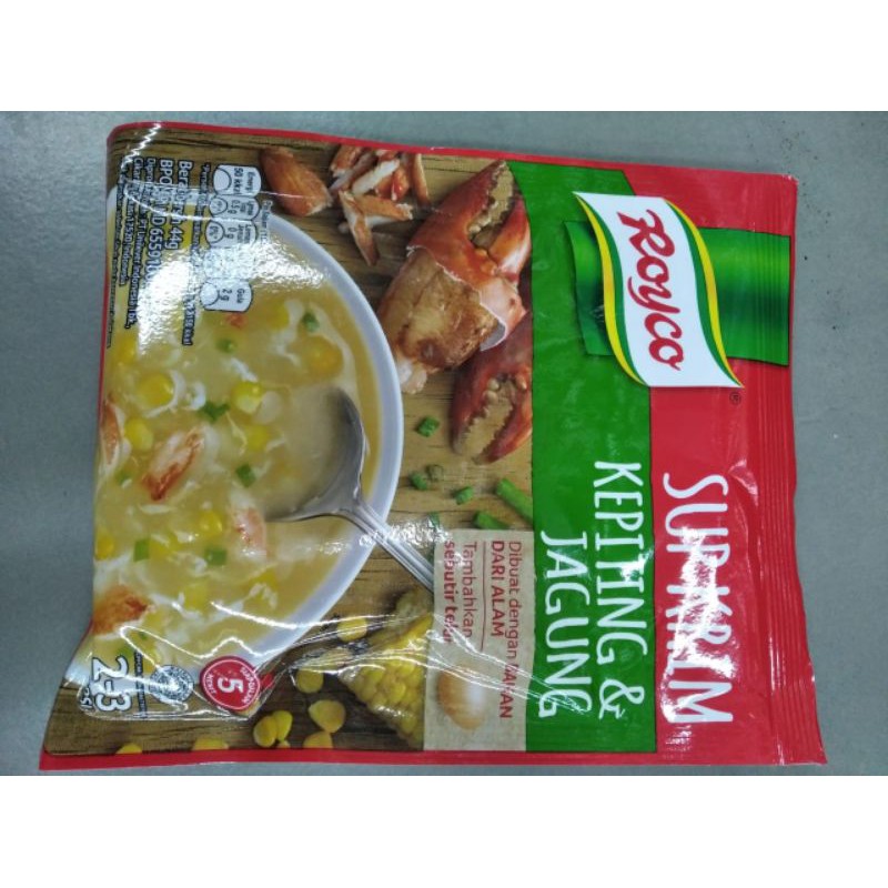 

royco sup krim kepiting dan jagung 44gr
