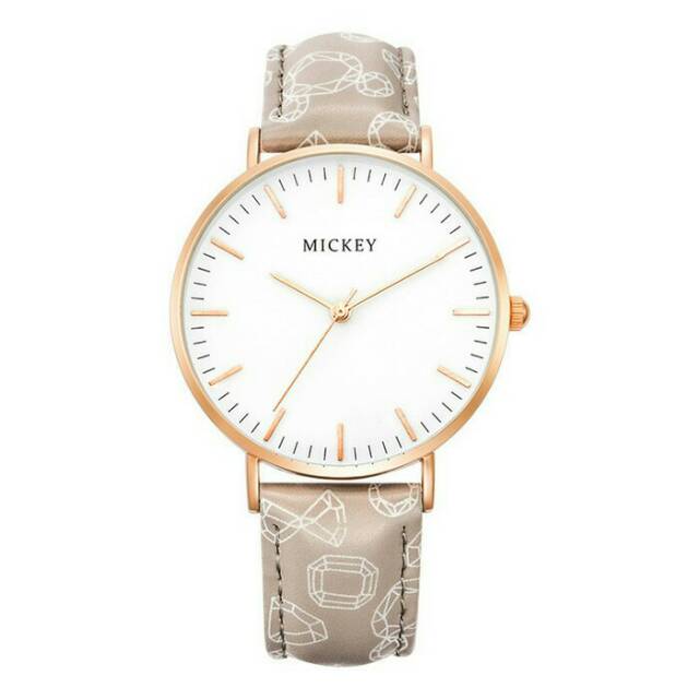 Disney Ori MS1160 Mickey Mouse Jam Tangan Wanita Perempuan Remaja Dewasa Gold