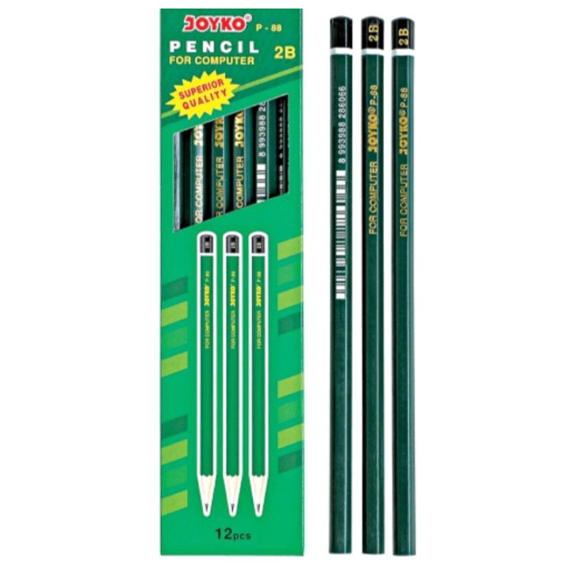 

Pencil 2B Joyko P-88 Hijau (12 pcs)