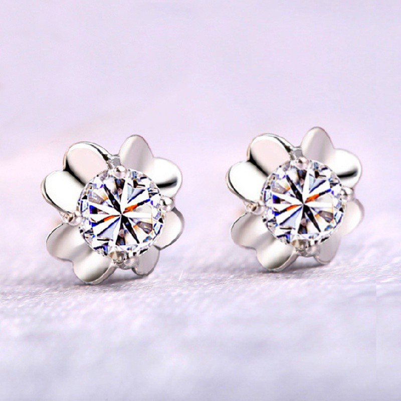 50 buah desain perak Italia 925 anting-anting wanita asli Korea fashion perhiasan anting[tidak mudah luntur] [tidak alergi]-49