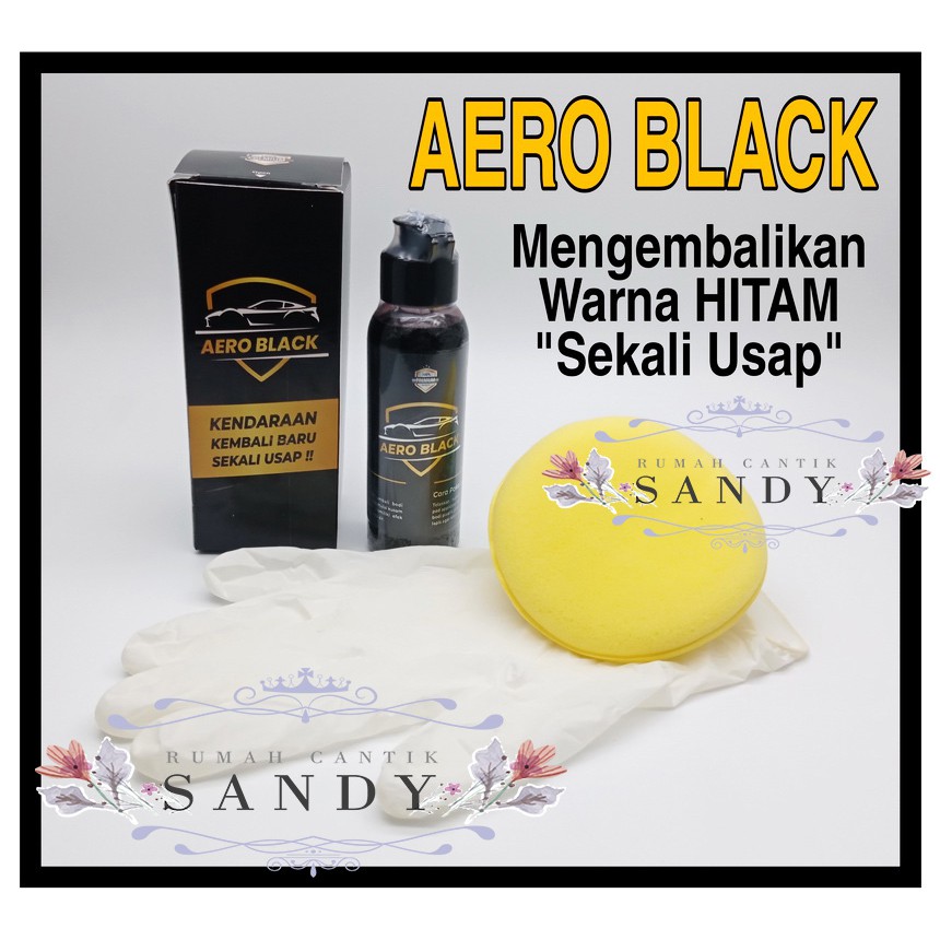 100 ML ~ Aero Black Polish ~ Penghitam Body / Dashboard Motor &amp; Mobil