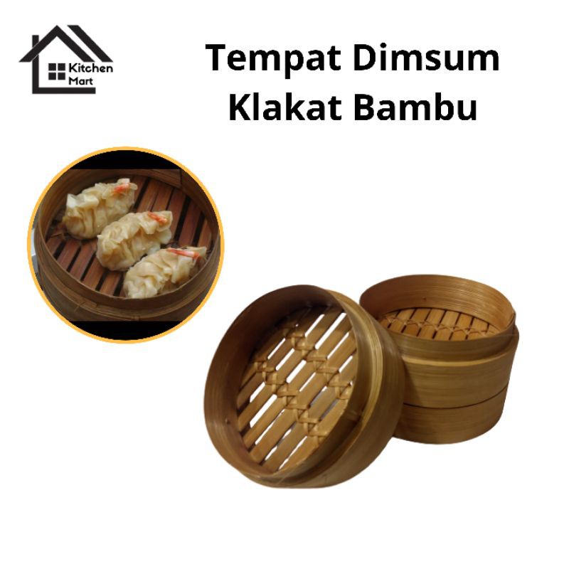 Klakat Dimsum Bambu 15 cm Pengukus Dimsum Bambu