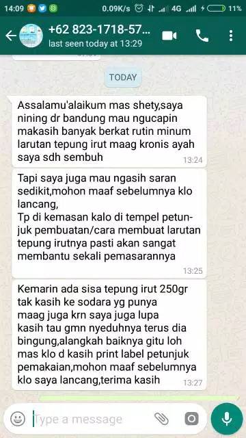 Pati Garut / Tepung Irut Meredakan Asam Lambung 250 gram Arrowroot / Garut / Irut / Kerut / Pati Asam Lambung / Pati Maag / Obat Tradisional Asam Lambung