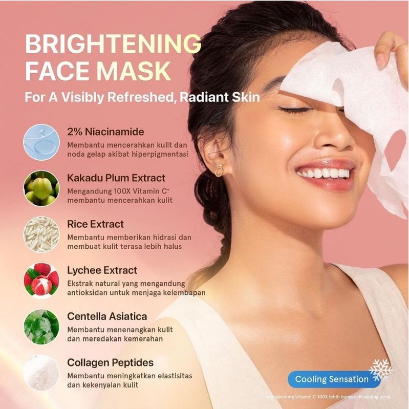 Dear Me Beauty Face Mask | Brightening Face Mask | Acne Face Mask | Masker Wajah