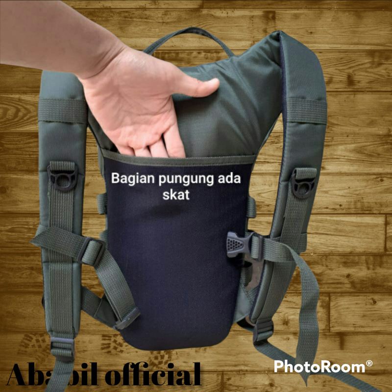 TAS RANSEL ARMY PRIA HYDROPACK TERBARU FREE LOGO