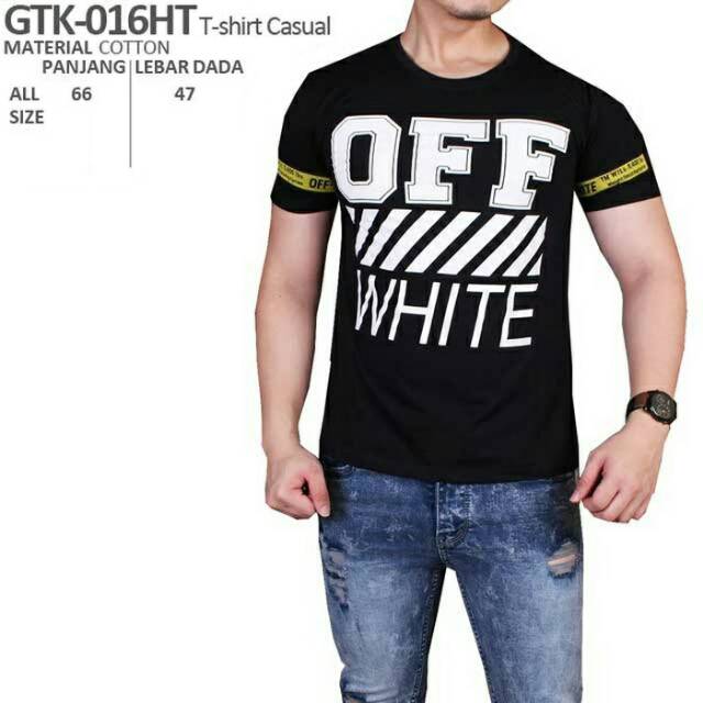 Kaos casual fit sport fitness hitam