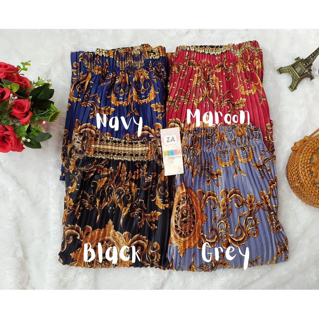 ROK PLISKET MOTIF SULTAN / PLISKET PREMIUM REAL BY UDHMA