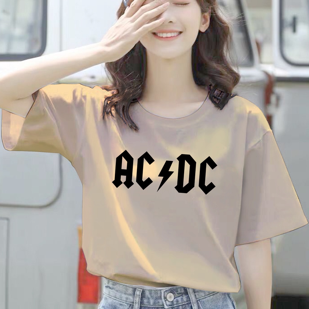 CALVIERO SHOP - BAJU KAOS ATASAN WANITA PRINT ACDC