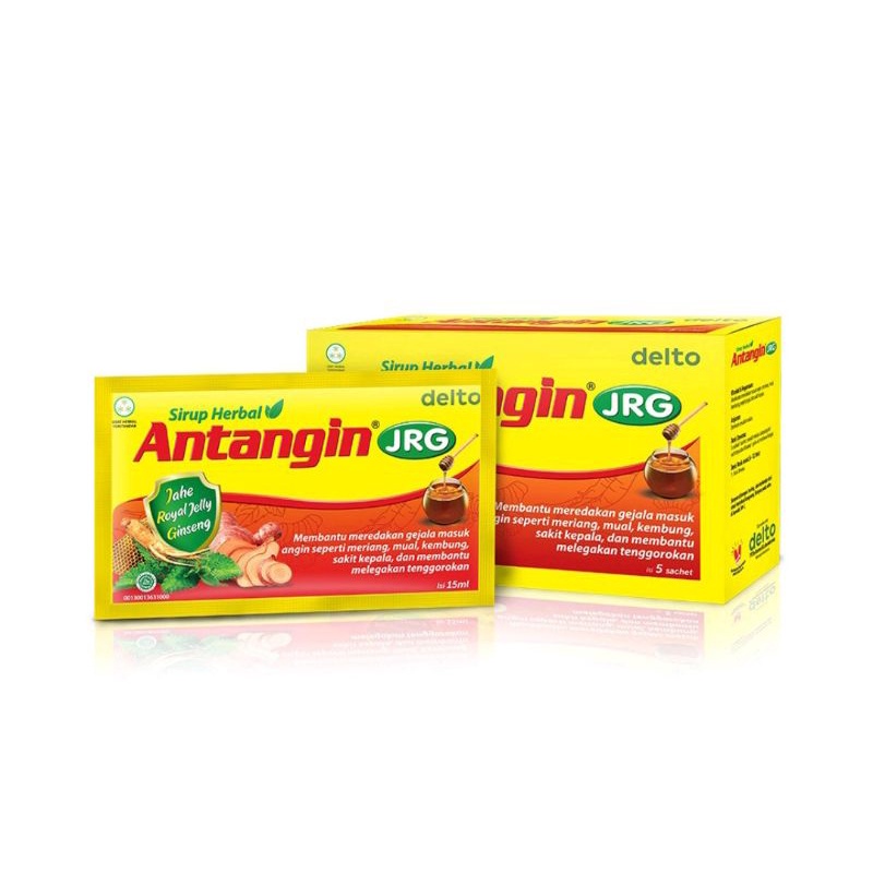 ANTANGIN SIRUP HERBAL  1 Box 12 Sachet (Plus Madu)