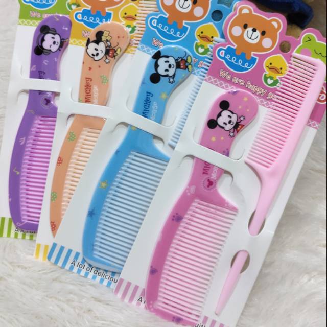 Sisir Rambut Mini isi 2 - Sisir Rambut Set Cute