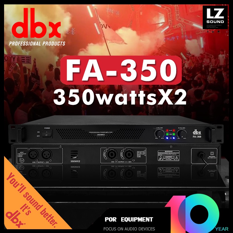 [COD] DBX FA-350 Power Amplifier 2 channel RMS 350W + 350W high power murni post-stage digital power