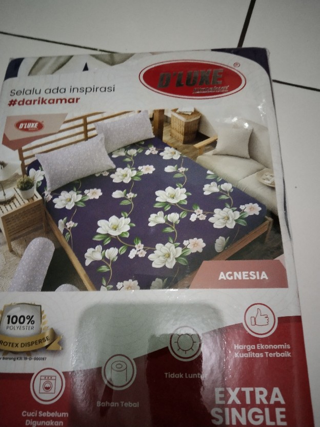 Sprei Deluxe Kintakun Agnesia / Sprei 100x200 & 120x200 / Sprei Murah / Seprei Murah