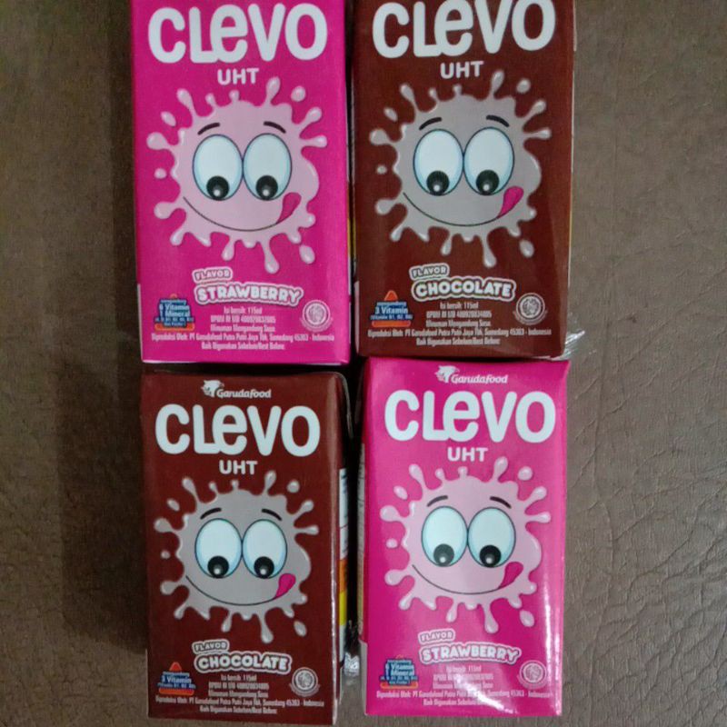 

Clevo UHT 115ml (3pcs)/ Susu Clevo Garudafood